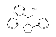 (2R,5R,1'R)-N-2'-hydroxy-1'-phenylethyl-2,5-bisphenylpyrrolidine结构式