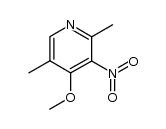 2,5-dimethyl-4-methoxy-3-nitropyridine结构式