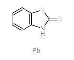 2(3H)-Benzothiazolethione,lead(2+) salt (2:1) structure