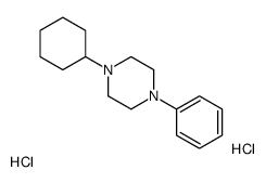 1-cyclohexyl-4-phenylpiperazine,dihydrochloride Structure