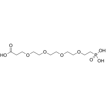 Carboxy-PEG4-phosphonic acid Structure