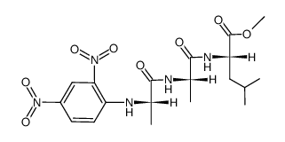 Dnp-Ala-Ala-Leu-OMe结构式