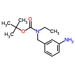 tert-Butyl N-(3-aminobenzyl)-N-(ethyl)carbamate结构式