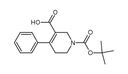 1-(tert-Butoxycarbonyl)-4-phenyl-1,2,5,6-tetrahydropyridin-3-carboxylic acid Structure