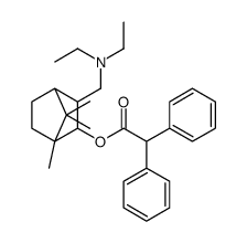 [2-(diethylaminomethyl)-4,7,7-trimethyl-3-bicyclo[2.2.1]heptanyl] 2,2-diphenylacetate结构式