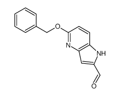 5-phenylmethoxy-1H-pyrrolo[3,2-b]pyridine-2-carbaldehyde结构式