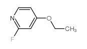 4-乙氧基-2-氟吡啶结构式