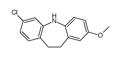 3-chloro-8-methoxy-10,11-dihydro-5H-dibenzo[b,f]azepine Structure