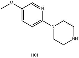 1-(5-Methoxypyridin-2-yl)piperazine trihydrochloride Structure