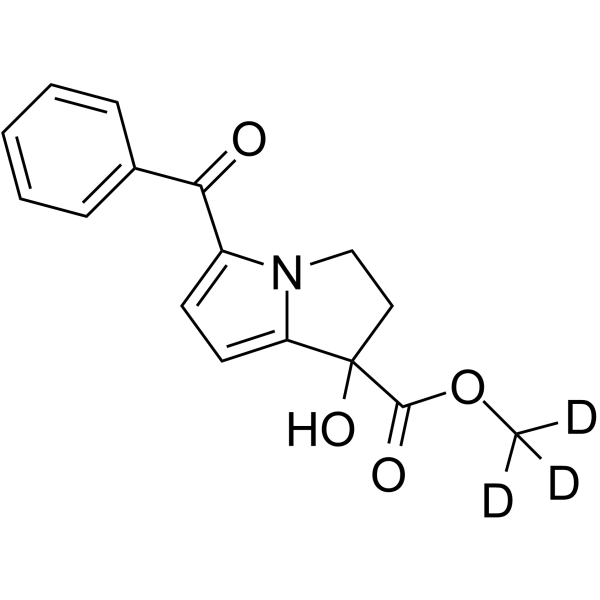 (rac)-1-Hydroxy Ketorolac Methyl Ester-d3结构式