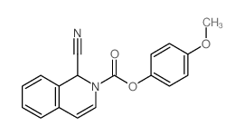 (4-methoxyphenyl) 1-cyano-1H-isoquinoline-2-carboxylate结构式