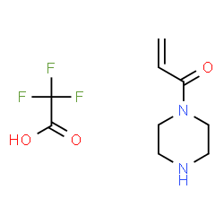 1-(哌嗪-1-基)丙-2-烯-1-酮 2,2,2-三氟乙酸盐结构式