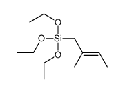 triethoxy(2-methylbut-2-enyl)silane Structure