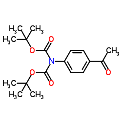 1-(4-N,N-Di-boc-aminophenyl)ethanone Structure