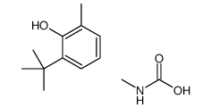 2-tert-butyl-6-methylphenol,methylcarbamic acid Structure