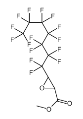 methyl (2R,3S)-3-(1,1,2,2,3,3,4,4,5,5,6,6,7,7,7-pentadecafluoroheptyl)oxirane-2-carboxylate Structure