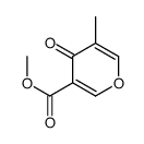 methyl 5-methyl-4-oxopyran-3-carboxylate结构式