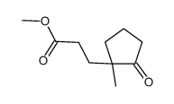 methyl 3-[(1S)-1-methyl-2-oxocyclopentyl]propanoate结构式