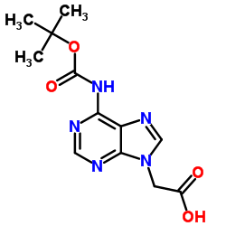 N6-BOC-ADENOSIN-9-YL ACETIC ACID structure