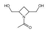 2,4-Azetidinedimethanol, 1-acetyl- (9CI) structure