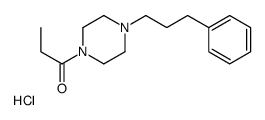 1-[4-(3-phenylpropyl)piperazin-1-yl]propan-1-one,hydrochloride Structure
