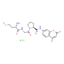 H-Met-Gly-Pro-AMC · HCl结构式