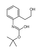 Carbamic acid, N-[2-(2-hydroxyethyl)phenyl]-,1,1-dimethylethyl ester Structure