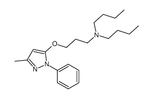 N-butyl-N-[3-(5-methyl-2-phenylpyrazol-3-yl)oxypropyl]butan-1-amine结构式