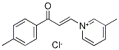 N-[(1E)-3-(4-Methylphenyl)-3-oxoprop-1-en-1-yl]-3-picolinium chloride Structure