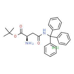 H-D-Asn(Trt)-OtBu·HCl structure