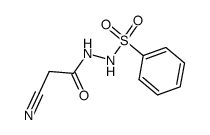 N'-benzenesulfonyl-2-cyanoacetic acid hydrazide Structure