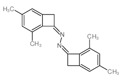 Bicyclo[4.2.0]octa-1,3,5-trien-7-one,3,5-dimethyl-,2-(3,5-dimethylbicyclo[4.2.0]octa-1,3,5-trien-7-ylidene)hydrazone结构式