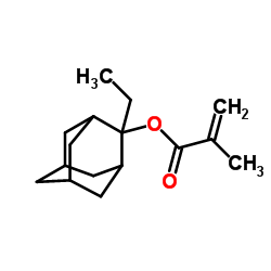 2-乙基-2-甲基丙烯酰氧基金刚烷结构式