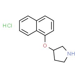 S-3-(1-NAPHTHALENYLOXY)-PYRROLIDINE HYDROCHLORIDE结构式