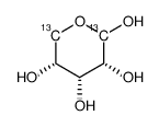 d-[1,5-13c2]ribose结构式