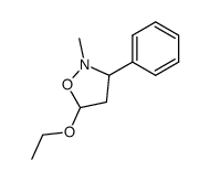 Isoxazolidine, 5-ethoxy-2-methyl-3-phenyl- (9CI) Structure