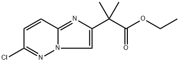 Ethyl 2-(6-chloroimidazo[1,2-b]pyridazin-2-yl)-2-methylpropanoate Structure