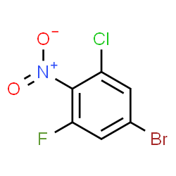 5-溴-1-氯-3-氟-2-硝基苯结构式