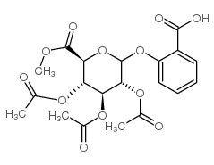 1-(2-羧苯基)-2,3,4-三-O-乙酰基-β-D-吡喃葡萄糖醛酸甲酯结构式