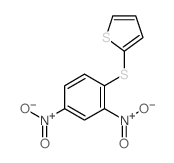 Thiophene,2-[(2,4-dinitrophenyl)thio]- structure