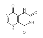 Pyrimido[5,4-d]pyrimidine-2,4,8(3H)-trione,1,7-dihydro- Structure