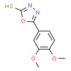 5-(3,4-Dimethoxy-phenyl)-[1,3,4]oxadiazole-2-thiol结构式