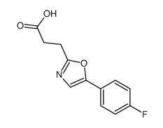 3-[5-(4-Fluorophenyl)-1,3-oxazol-2-yl]propanoic acid structure