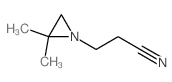 1-Aziridinepropanenitrile,2,2-dimethyl- structure