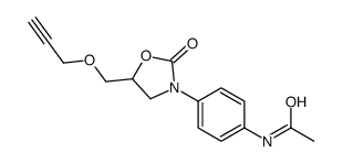 4'-[2-Oxo-5-[(2-propynyloxy)methyl]-3-oxazolidinyl]acetanilide Structure