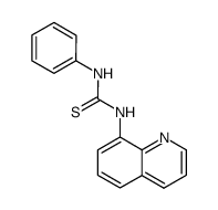 1-phenyl-3-(quinolin-8-yl)thiourea Structure