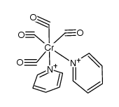 cis-(CO)4Cr(NC5H5)2 Structure