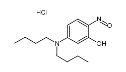 5-dibutylamino-2-nitrosophenol hydrochloride salt结构式