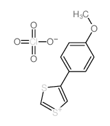 4-(4-methoxyphenyl)-1,3-dithiol-1-ium,perchlorate Structure