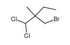 2-bromomethyl-1,1-dichloro-2-methyl-butane结构式